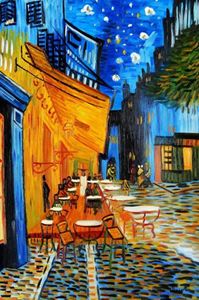 Image de Vincent van Gogh - Nachtcafe d91731 60x90cm exzellentes Ölgemälde handgemalt