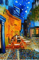 Image de Vincent van Gogh - Nachtcafe d91732 60x90cm exzellentes Ölgemälde handgemalt