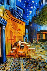 Изображение Vincent van Gogh - Nachtcafe d91733 60x90cm exzellentes Ölgemälde handgemalt