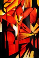 Afbeelding van Franz Marc - Füchse d91745 60x90cm Expressionismus Ölgemälde handgemalt