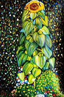 Resim Gustav Klimt - Die Sonnenblume d91754 60x90cm handgemaltes Ölgemälde