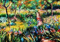 Resim Claude Monet - Monet´s Garten in Giverny d91979 60x90cm exzellentes Ölgemälde