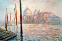 Resim Claude Monet - Blick auf Venedig d91996 60x90cm exzellentes Ölgemälde handgemalt Museumsqualität