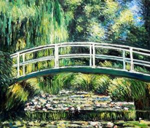 Bild von Claude Monet - Brücke über dem Seerosenteich c91757 50x60cm Ölbild handgemalt