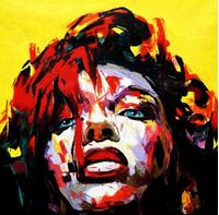 Εικόνα της Modern Art - Die Furchtlosigkeit e91767 60x60cm großartiges Ölbild handgemalt