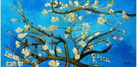 Bild von Vincent van Gogh - Äste mit Mandelblüten f91787 60x120cm Ölbild handgemalt