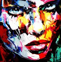 Εικόνα της Modern Art - Die Täuschung g91807 80x80cm exquisites Ölbild handgemalt