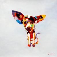 Εικόνα της Modern Art - Chihuahua Castingshow g91835 80x80cm abstraktes Ölbild