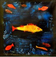 Picture of Paul Klee - Der Goldfisch g91838 80x80cm handgemaltes Ölgemälde 