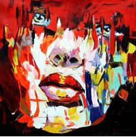 Εικόνα της Modern Art - Die Besonnenheit g91983 80x80cm großartiges Ölgemälde