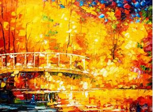 Εικόνα της Modern Art - Berlin Schlosspark Charlottenburg i91870 80x110cm Ölbild handgemalt