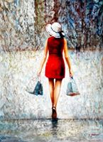 Εικόνα της Modern Art - Shopping Queen k91892 90x120cm exquisites Ölbild