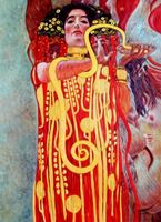 Afbeelding van Gustav Klimt - Medizin k91894 90x120cm eindrucksvolles Gemälde handgemalt Museumsqualität