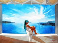 Εικόνα της Modern Art - Grenzenlose Freiheit k91898 90x120cm brilliantes Ölgemälde handgemalt