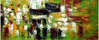 Picture of Abstrakt - Berlin Tiergarten t91928 75x180cm abstraktes Ölbild handgemalt
