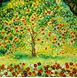 Afbeelding van Gustav Klimt - Der Apfelbaum e92025 60x60cm bemerkenswertes Ölgemälde handgemalt