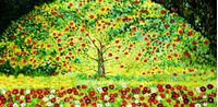 Afbeelding van Gustav Klimt - Der Apfelbaum f92037 60x120cm bemerkenswertes Ölgemälde handgemalt