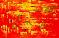 Obrazek Abstrakt - Hot summer in Santa Fe p92083 120x180cm Ölbild handgemalt
