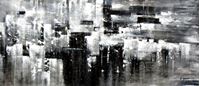 Obrazek Abstrakt - Nacht in New York t92078 75x180cm Ölgemälde handgemalt