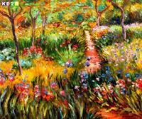 Resim Claude Monet - Monet´s Garten in Giverny c88369 50x60cm exzellentes Ölgemälde