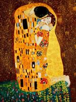 Resim Gustav Klimt - Der Kuss a92101 30x40cm Jugendstil Ölgemälde handgemalt