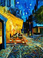 Image de Vincent van Gogh - Nachtcafe a92102 30x40cm exzellentes Ölgemälde handgemalt
