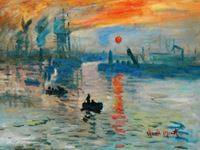 Immagine di Claude Monet - Sonnenaufgang a92113 30x40cm Ölgemälde handgemalt