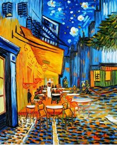 Imagen de Vincent van Gogh - Nachtcafe b92119 40x50cm exzellentes Ölgemälde handgemalt