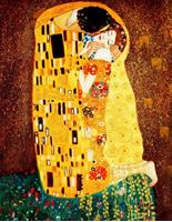 Resim Gustav Klimt - Der Kuss b92121 40x50cm Jugendstil Ölgemälde handgemalt