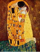 Resim Gustav Klimt - Der Kuss b92122 40x50cm Jugendstil Ölgemälde handgemalt
