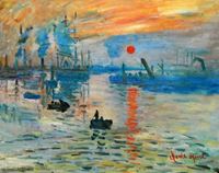 Immagine di Claude Monet - Sonnenaufgang b92129 40x50cm Ölgemälde handgemalt