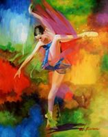 Εικόνα της Modern Art - The dancing queen b92468 40x50cm Ölbild handgemalt