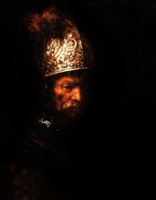 Obrazek Rembrandt - Mann mit Goldhelm b92491 40x50cm edles Ölgemälde handgemalt Museumsqualität