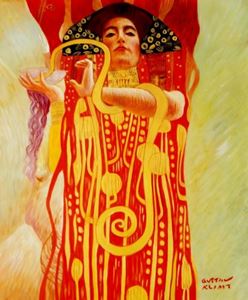 Resim Gustav Klimt - Medizin c92143 50x60cm eindrucksvolles Gemälde handgemalt