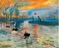 Resim Claude Monet - Sonnenaufgang c92158 50x60cm Ölgemälde handgemalt