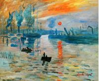 Immagine di Claude Monet - Sonnenaufgang c92159 50x60cm Ölgemälde handgemalt
