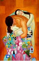 Resim Gustav Klimt - Die Familie d92202 60x90cm Jugendstil Ölbild