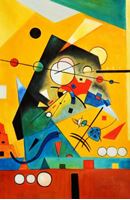 Obrazek Wassily Kandinsky - Harmonie tranquille d92203 60x90cm Ölbild handgemalt