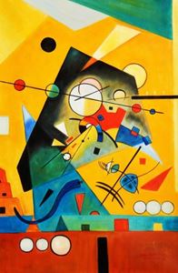 Imagen de Wassily Kandinsky - Harmonie tranquille d92203 60x90cm Ölbild handgemalt