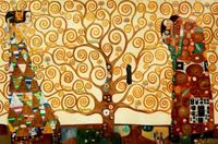 Resim Gustav Klimt - Der Lebensbaum d92205 60x90cm Jugendstil Ölgemälde handgemalt