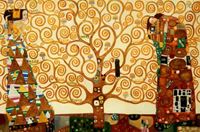 Resim Gustav Klimt - Der Lebensbaum d92206 60x90cm Jugendstil Ölgemälde handgemalt