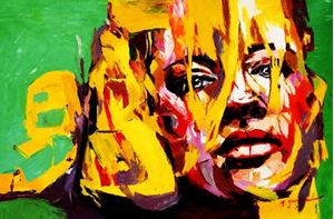 Εικόνα της Modern Art - Die Intuition d92231 60x90cm abstraktes Ölbild handgemalt