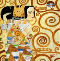 Resim Gustav Klimt - Die Erwartung e92290 60x60cm exquisites Ölgemälde