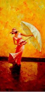 Εικόνα της Modern Art - Summer Days f92303 60x120cm handgemaltes Ölgemälde