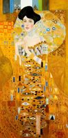 Afbeelding van Gustav Klimt - Adele Bloch Bauer I f92304 60x120cm exzellentes Ölbild handgemalt