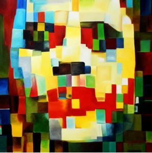 Εικόνα της Klee meets the Joker mix g92328 80x80cm exquisites Ölgemälde