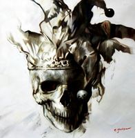 Εικόνα της Modern Art - Joker skull g92338 80x80cm exquisites Gemälde