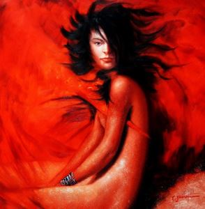 Εικόνα της Modern Art - Akt der Jungfräulichkeit g92344 80x80cm Ölbild handgemalt