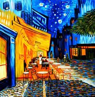 Obrazek Vincent van Gogh - Nachtcafe g92355 80x80cm exzellentes Ölgemälde handgemalt