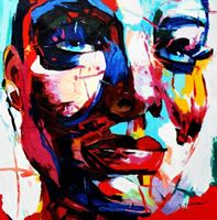 Εικόνα της Modern Art - Die Zufriedenheit g92357 80x80cm exquisites Ölgemälde
